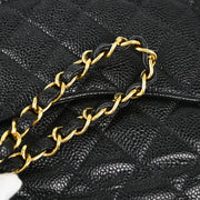 Chanel 2002-2003 Black Caviar Mini Classic Square Flap Shoulder Bag 17