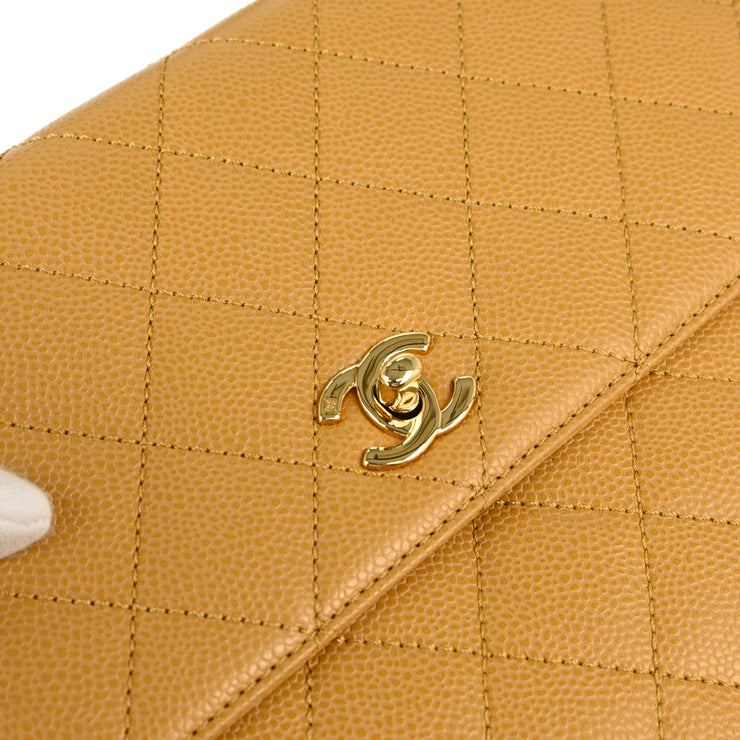 Chanel 2003-2004Beige Caviar Kelly Handbag