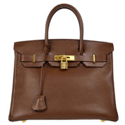 Hermes Havane Ardennes Birkin 30 Handbag