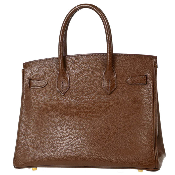 Hermes Havane Ardennes Birkin 30 Handbag