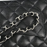 Chanel 2003-2004 Black Caviar Mini Classic Square Flap Shoulder Bag 17