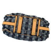 Louis Vuitton 2006 Blue Monogram Denim Porte Epol Raye MM M95334