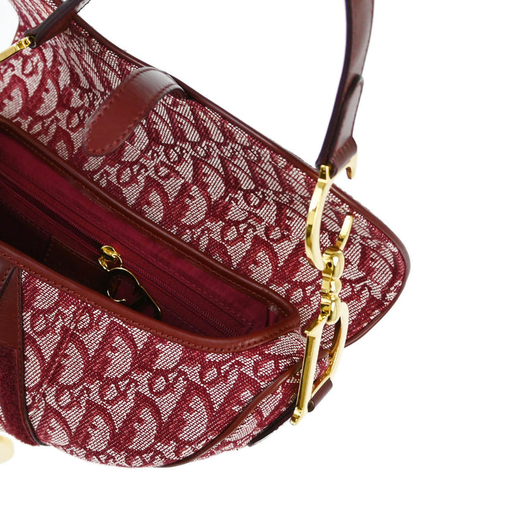 Christian Dior Bordeaux Trotter Saddle Handbag