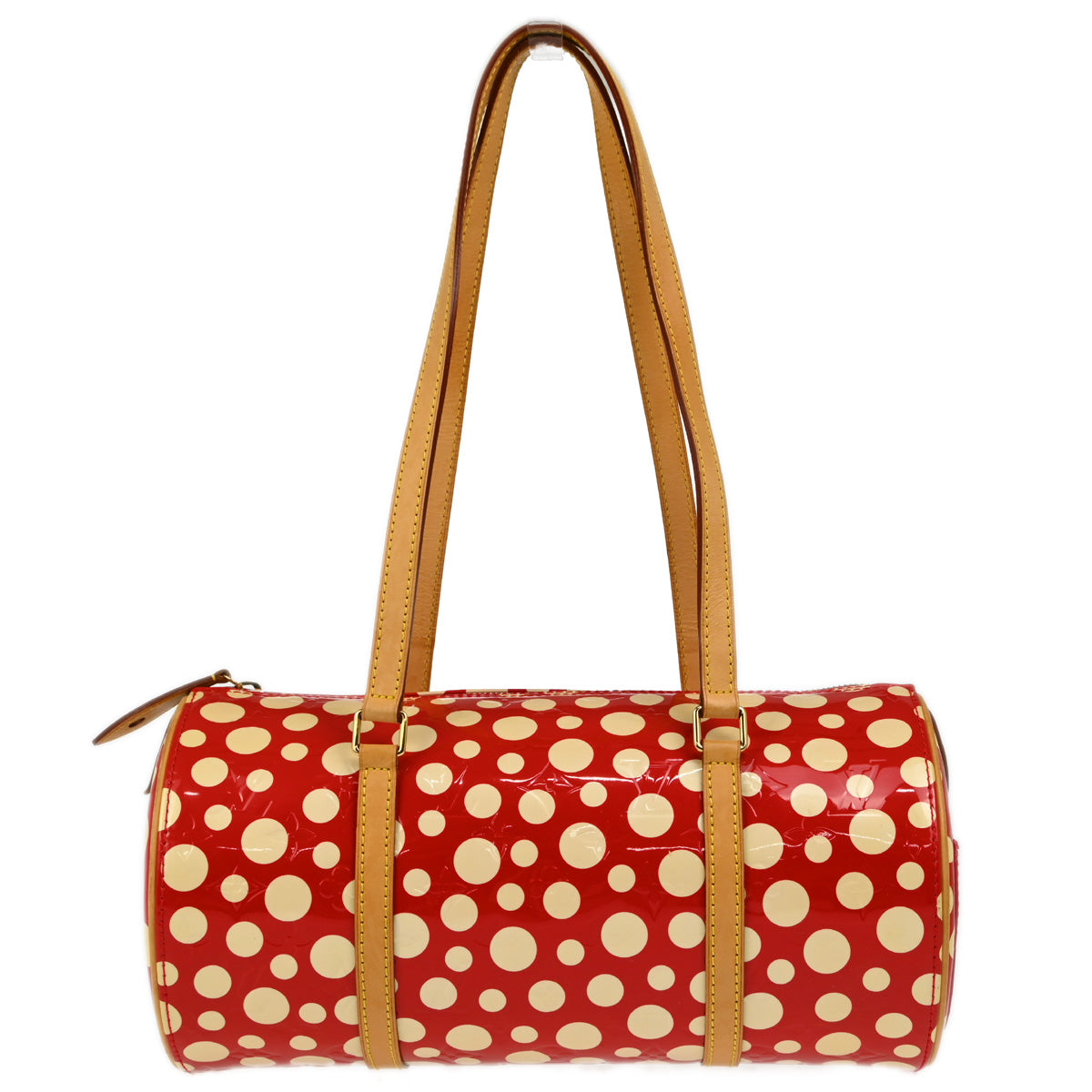 Louis Vuitton Yayoi Kusama 2012 Red Vernis Dot Infinity Papillon Handbag M91425