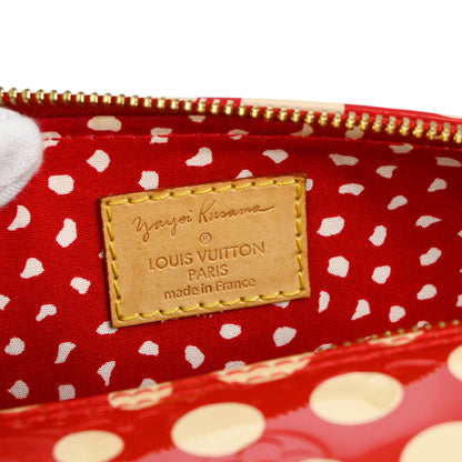 Louis Vuitton Yayoi Kusama 2012 Red Vernis Dot Infinity Papillon Handbag M91425