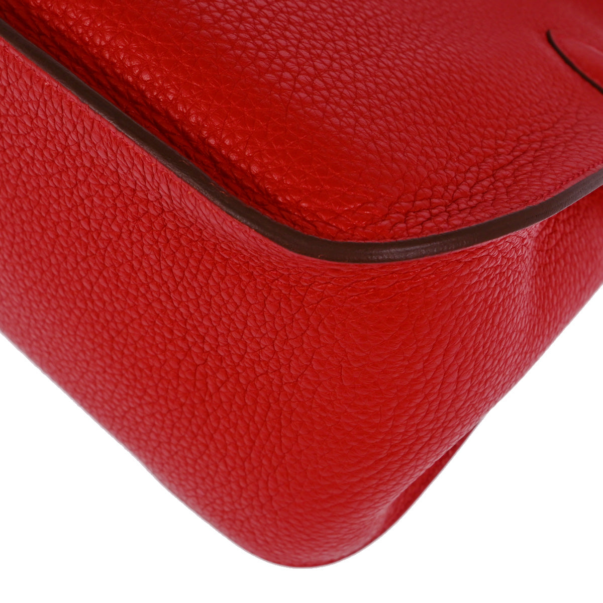 Hermes 2013 Red Taurillon Clemence Jypsiere 31 Shoulder Bag