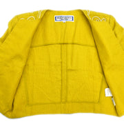 Yves Saint Laurent Collarless Jacket Yellow #S