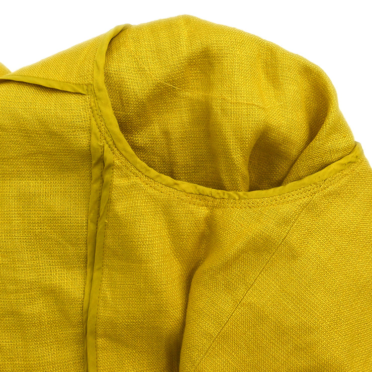 Yves Saint Laurent Collarless Jacket Yellow #S