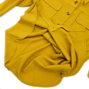 Hermes Shirt Blouse Yellow #40