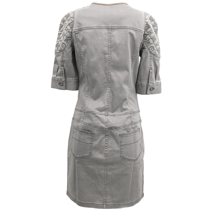 Louis Vuitton Denim Dress Gray #40