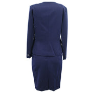 Christian Dior Setup Suit Jacket Skirt Navy #M