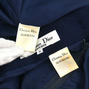 Christian Dior Setup Suit Jacket Skirt Navy #M