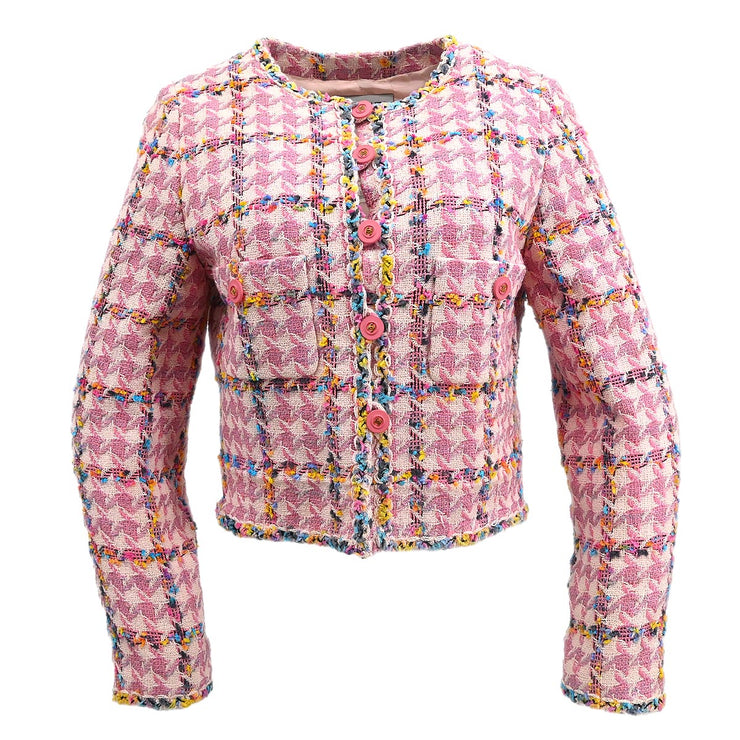 Chanel 1994 Collarless Jacket Pink #42