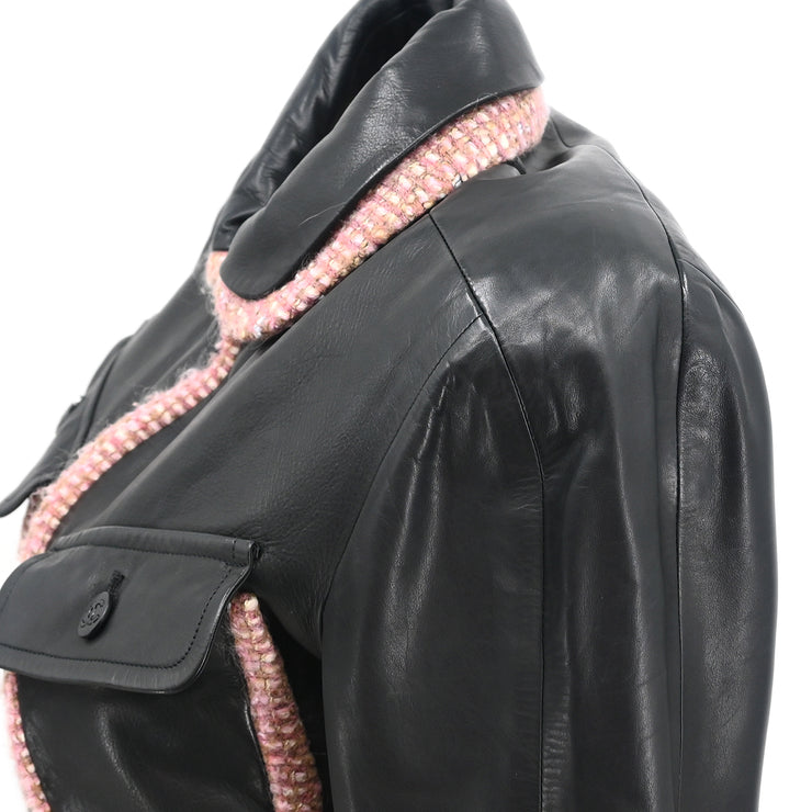 Chanel 2003 Zip Up Jacket Black #36