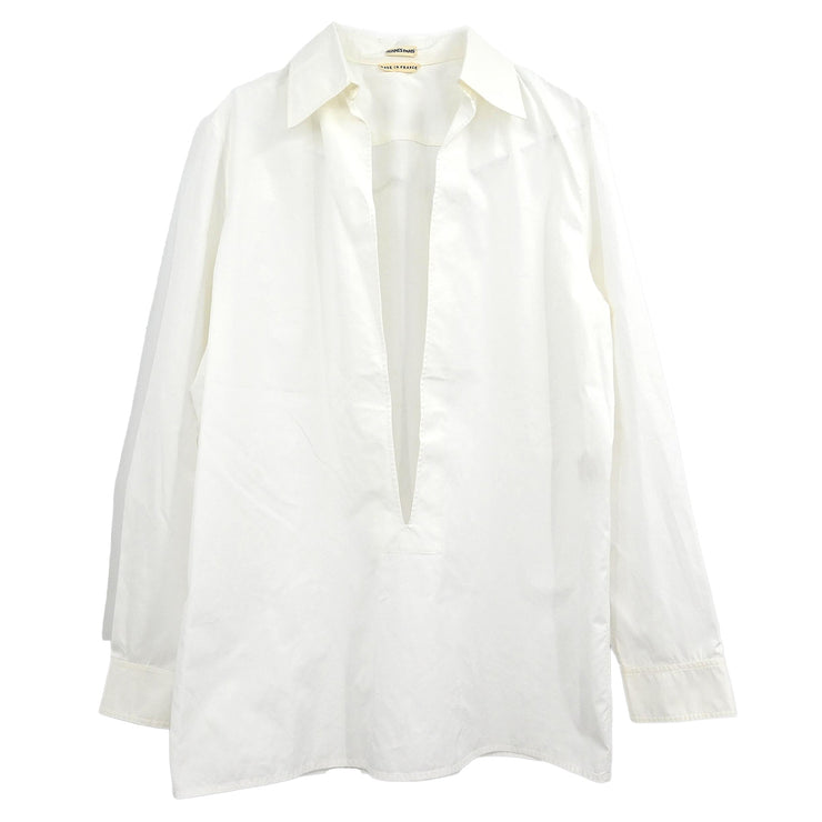 Hermes Shirt Blouse White #36