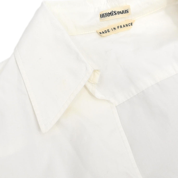 Hermes Shirt Blouse White #36