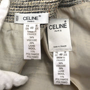 Celine Setup Suit Jacket Dress Brown #40