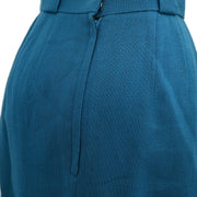 Christian Dior Setup Suit Jacket Skirt Blue #7