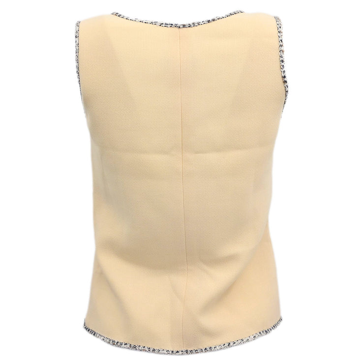 Chanel 2005 Sleeveless Top White #36