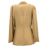 Hermes Single Breasted Jacket Beige #40