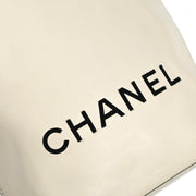 Chanel 2008-2009 White Calfskin Essential Tote Bag