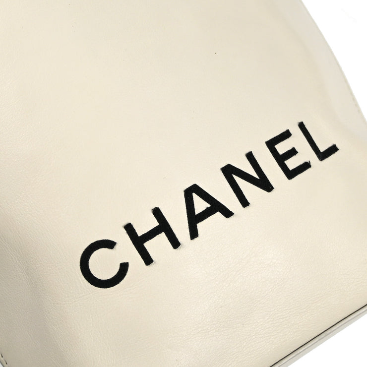 Chanel 2008-2009 White Calfskin Essential Tote Bag