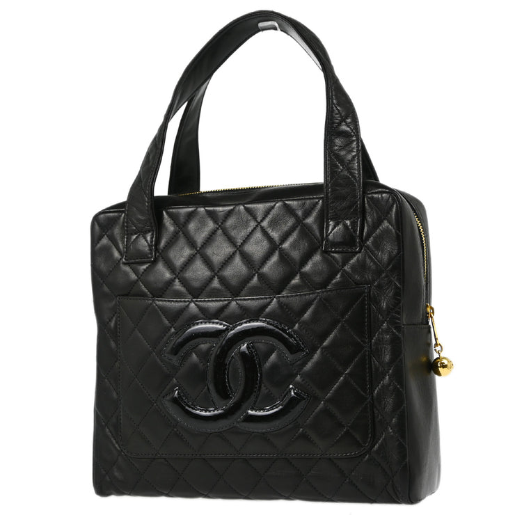 Chanel 1996-1997 Black Lambskin Handbag