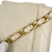 Chanel White Caviar Handbag