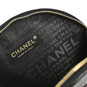 Chanel 2003-2004 Black Patent Leather Record Clutch Bag