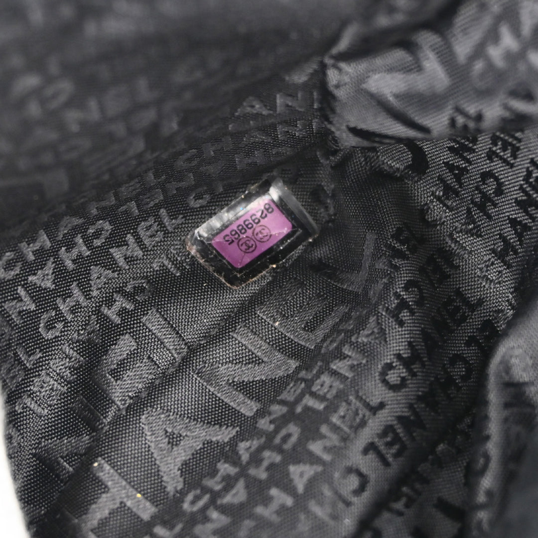 Chanel 2003-2004 Black White Silk Lambskin Choco Bar Chanel 2003-2004 Black White Silk Lambskin Choco Bar