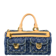 Louis Vuitton 2006 Blue Monogram Denim Neo Speedy Handbag M95019