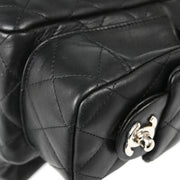 Chanel 2005-2006 Black Calfskin Cambon Ligne Reporter Handbag