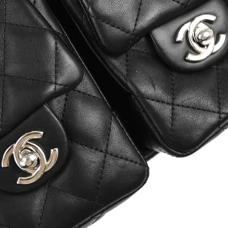 Chanel 2005-2006 Black Calfskin Cambon Ligne Reporter Handbag