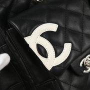 Chanel 2005-2006 Black Calfskin Cambon Ligne Reporter Handbag