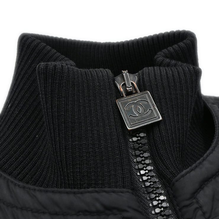 Chanel 2005 Sports Line Zip Up Jacket Black #34