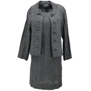 Chanel Setup Suit Jacket Dress Gray