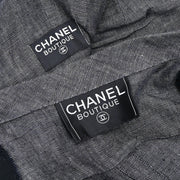 Chanel Setup Suit Jacket Dress Gray