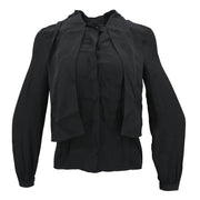 Chanel Blouse Shirt Black #40