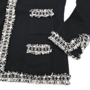 Chanel Ensemble Cardigan Sleeveless Top Black