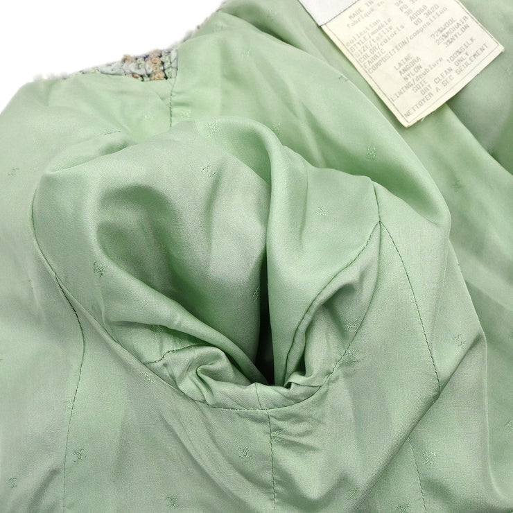 Chanel 1994 Single Breasted Jacket Light Green #38