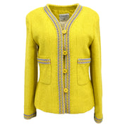 Chanel 1994 Collarless Jacket Yellow #38