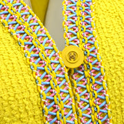 Chanel 1994 Collarless Jacket Yellow #38