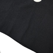 Chanel 2001 Short Sleeve Sweater Knit Top Black #40