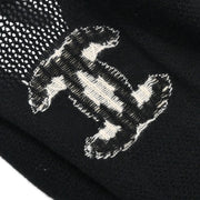 Chanel 2001 Short Sleeve Sweater Knit Top Black #40