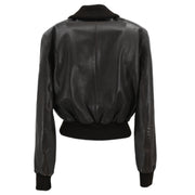 Chanel Zip Up Leather Jacket Brown