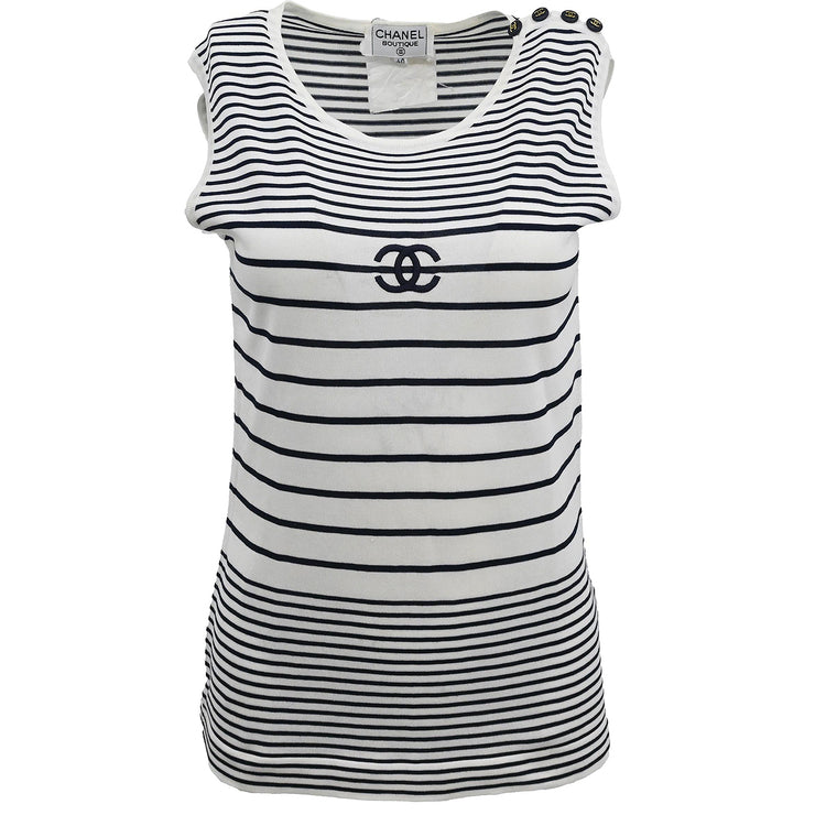 Chanel Sleeveless Top White #40