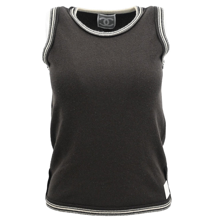 Chanel 2005 Sleeveless Top Brown #36