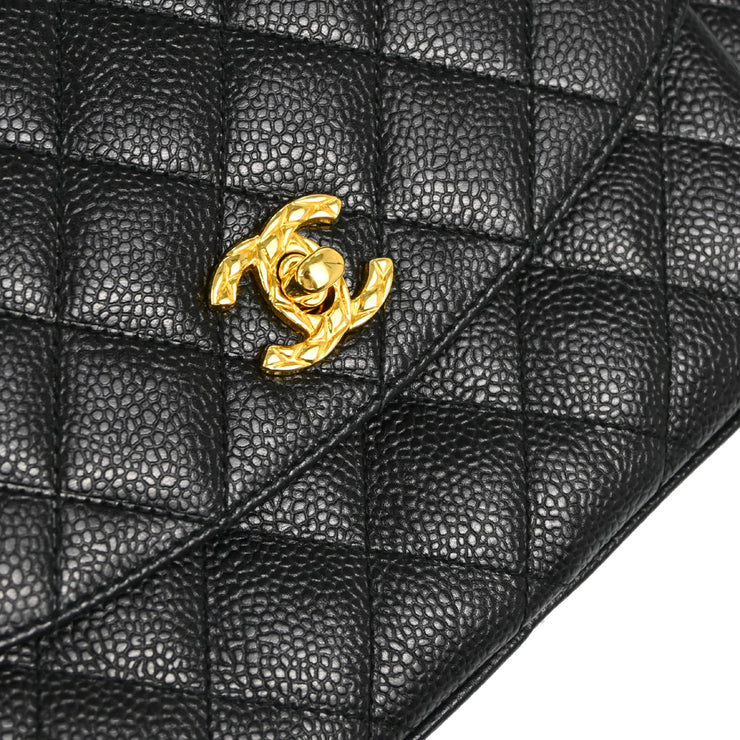 Chanel Black Caviar Camera Bag Small