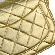 Chanel 1996-1997 Gold Lambskin Mini Handbag