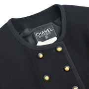 Chanel 1993 Double Breasted Jacket Black #38